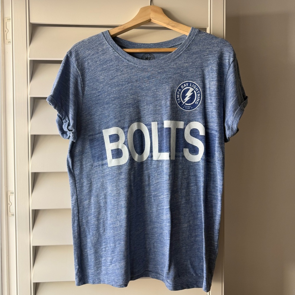 Women’s Tampa Bay Lightning "BOLTS" Blue Graphic Tee